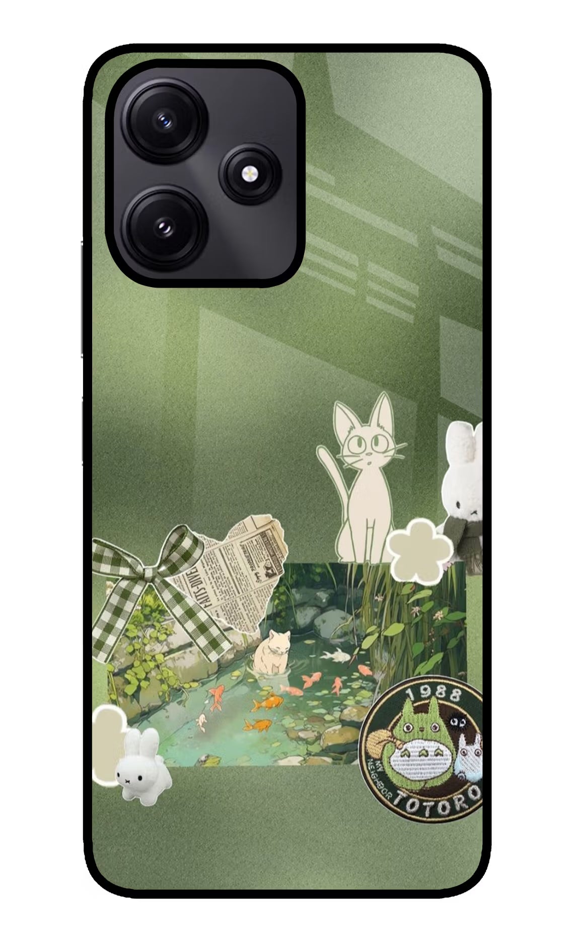 Aesthetic anime Poco M6 Pro 5G Glass Case