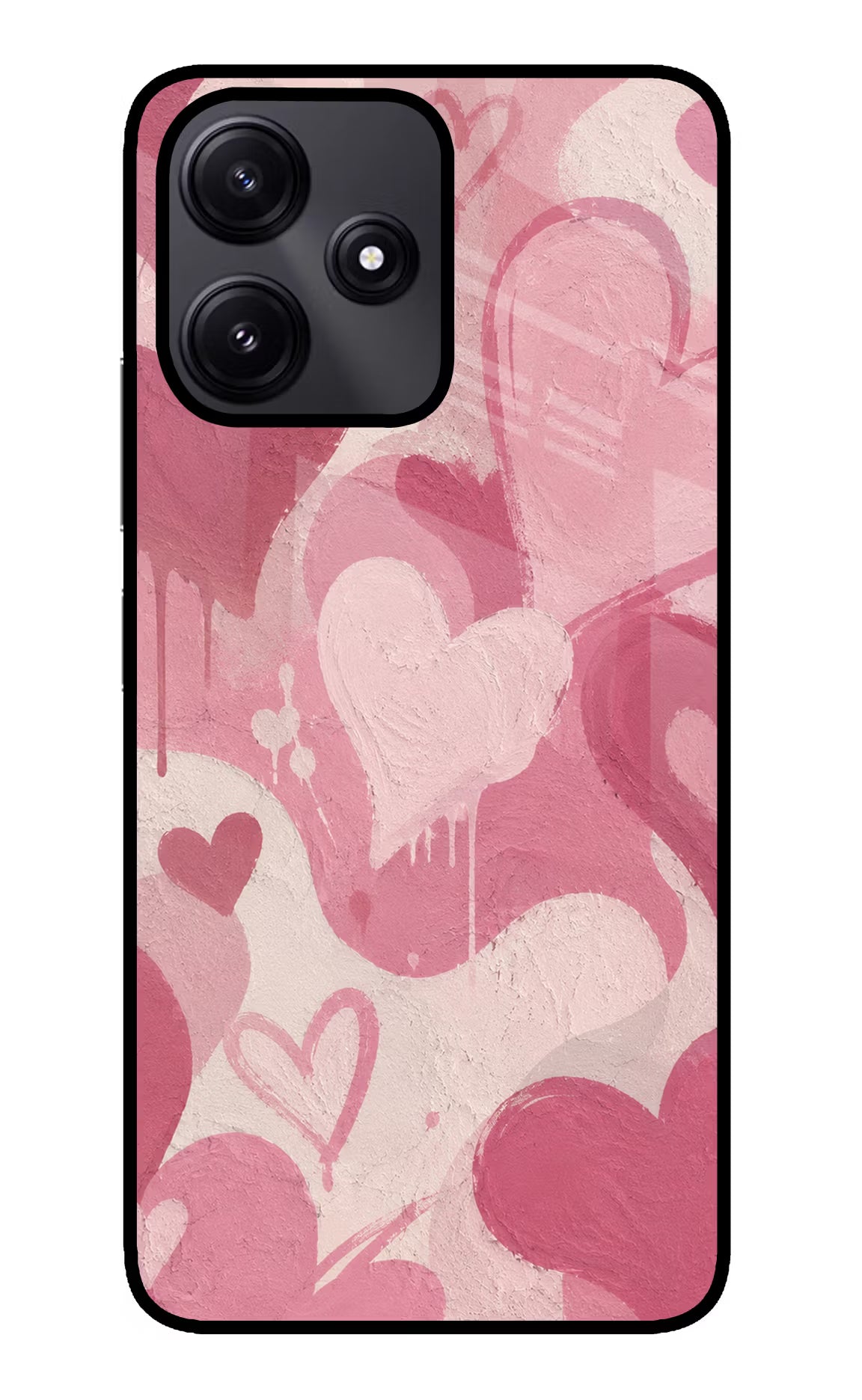 Hearty case Poco M6 Pro 5G Glass Case Back Cover by Casekaro