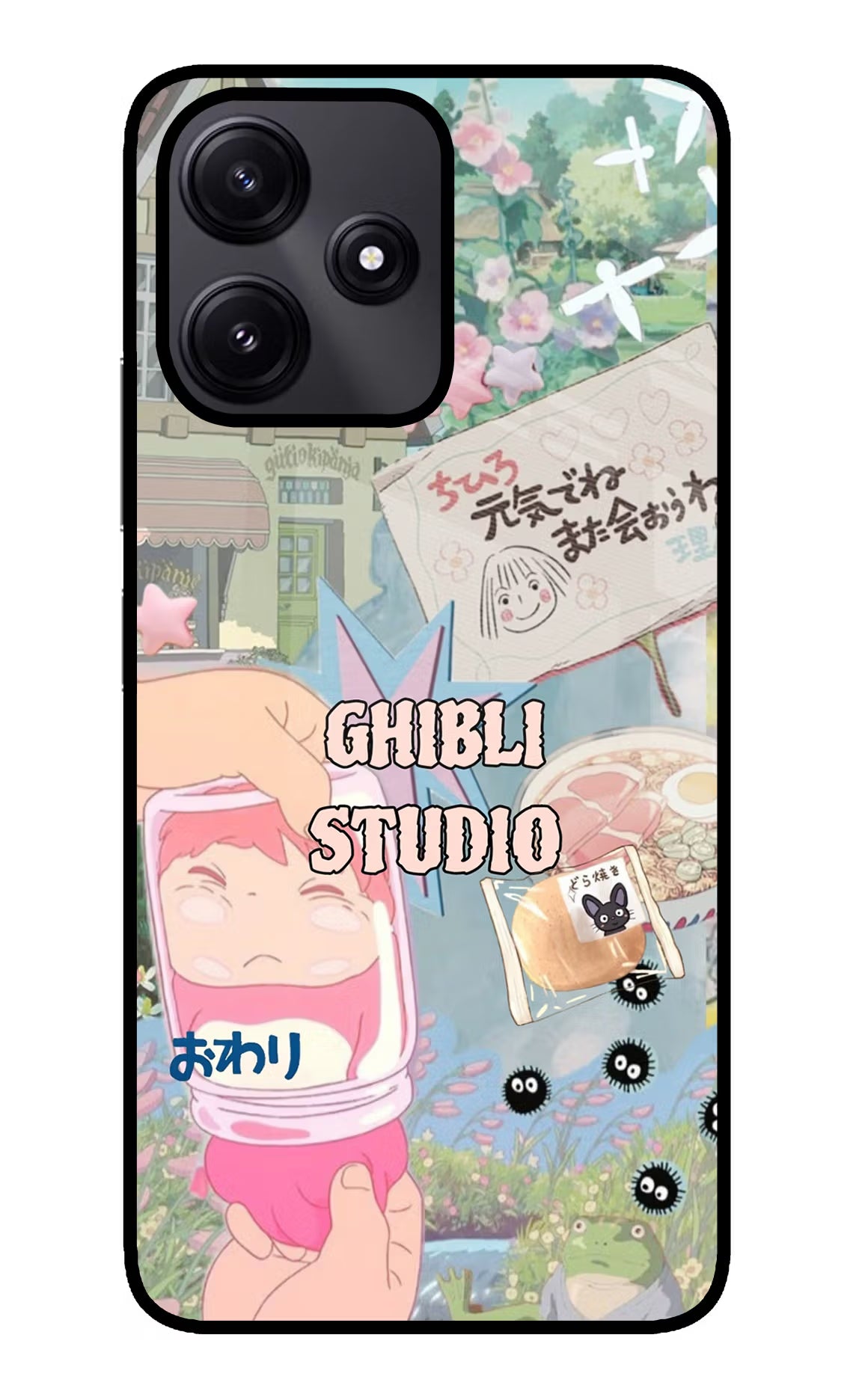 Studio Ghibli Poco M6 Pro 5G Glass Case