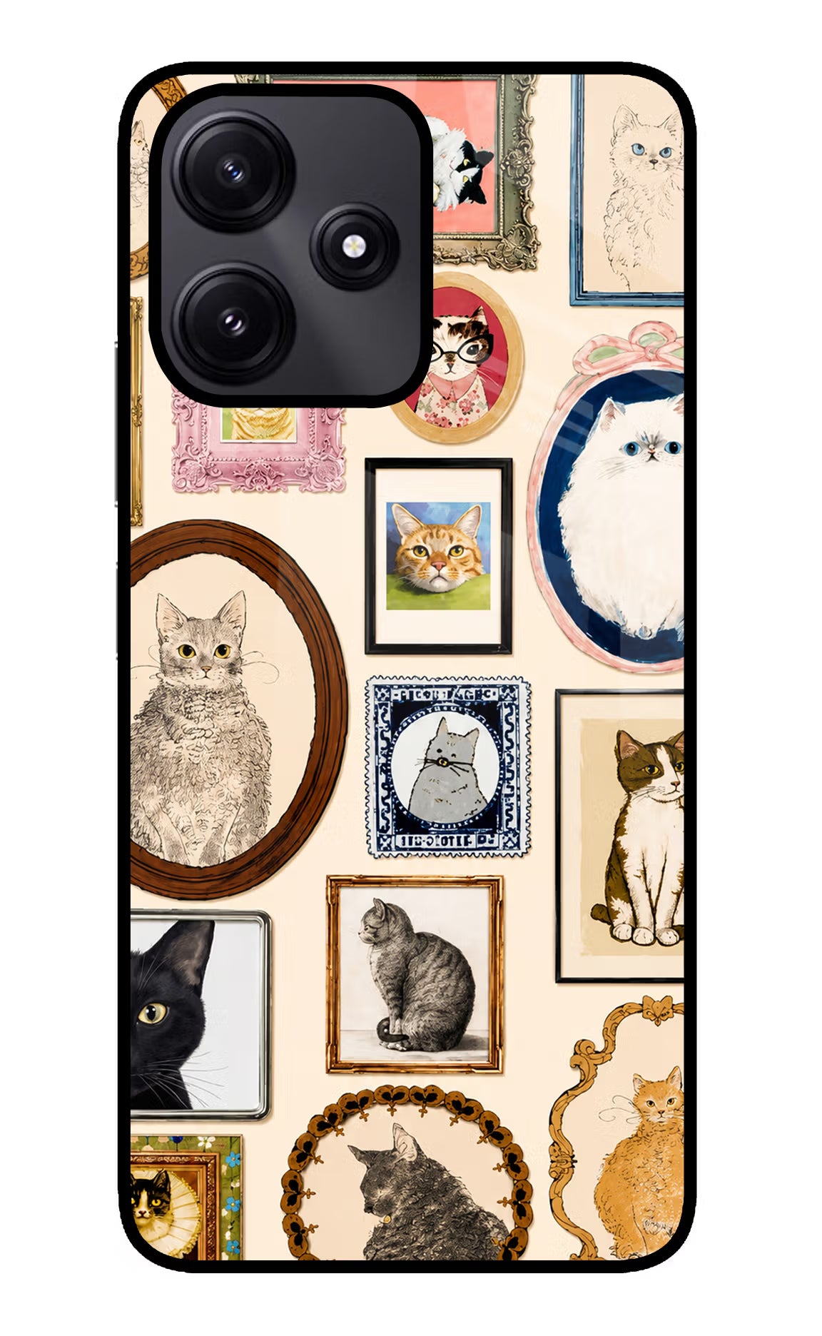 Mirror Cats Poco M6 Pro 5G Glass Case