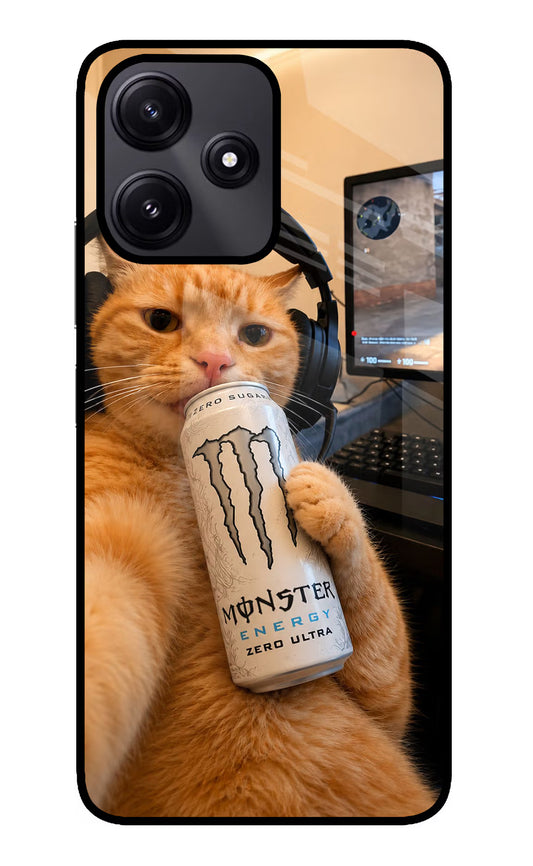 Gamer Cat Energy Poco M6 Pro 5G Glass Case