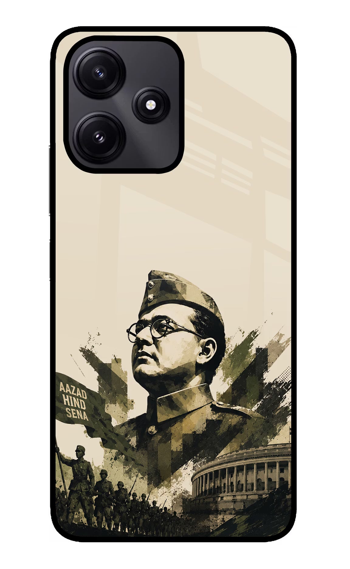 Netaji Rising Poco M6 Pro 5G Glass Case