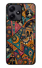 Folk Print Poco M6 Pro 5G Glass Case