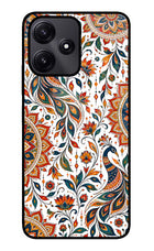 White Mayura Poco M6 Pro 5G Glass Case