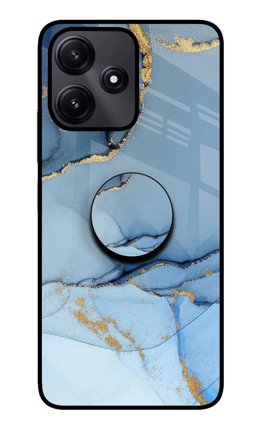 Blue Marble Poco M6 Pro 5G Pop Case, Glass case
