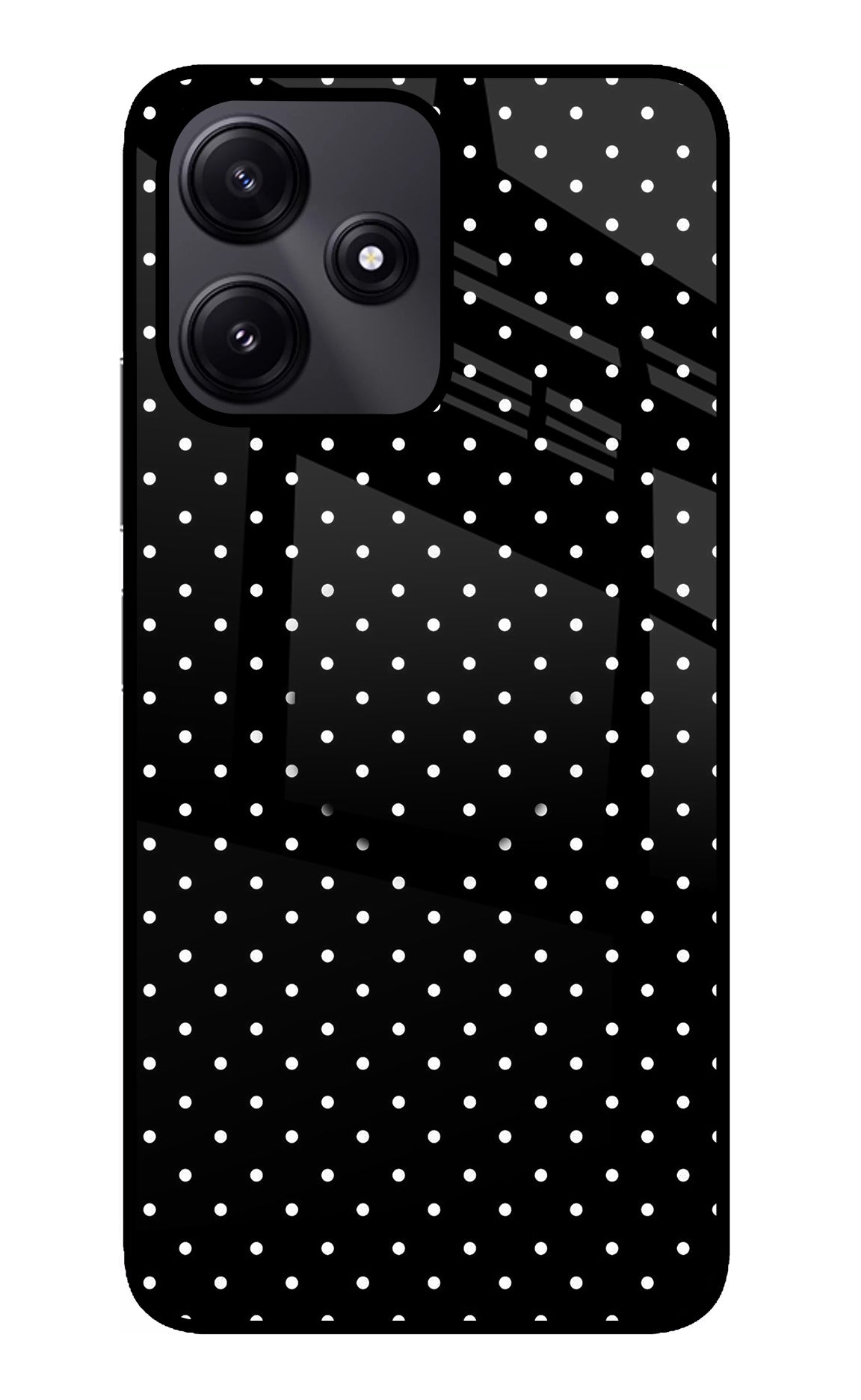 White Dots Poco M6 Pro 5G Glass Case