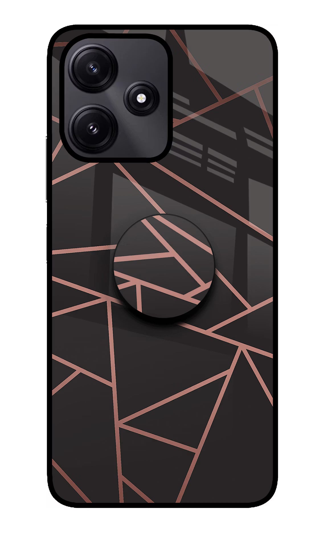 Geometric Pattern Poco M6 Pro 5G Glass Case