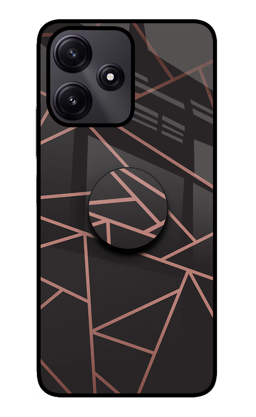Geometric Pattern Poco M6 Pro 5G Pop Case, Glass case