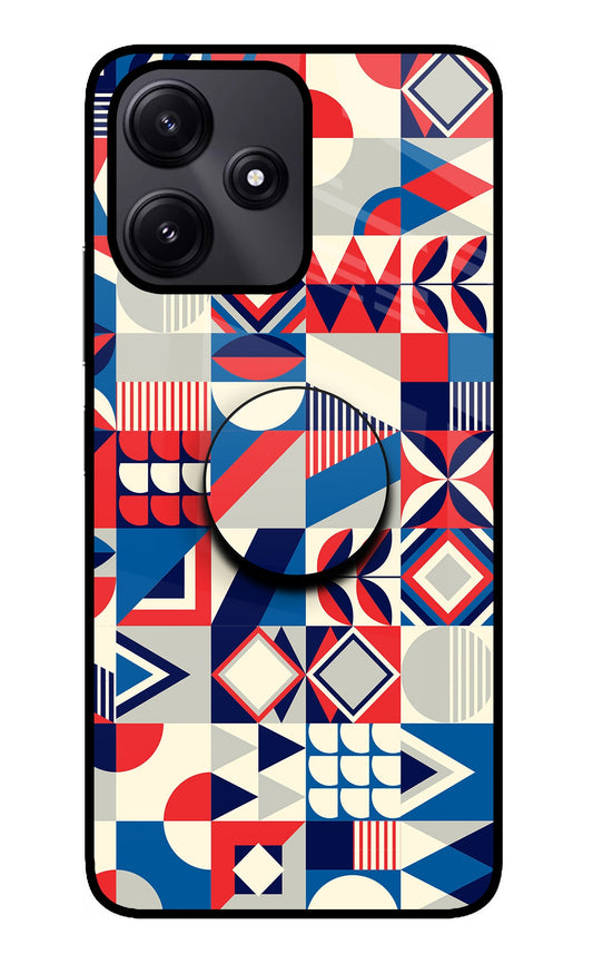 Colorful Pattern Poco M6 Pro 5G Glass Case