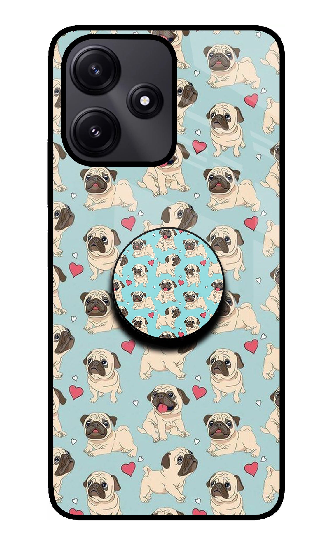 Pug Dog Poco M6 Pro 5G Glass Case