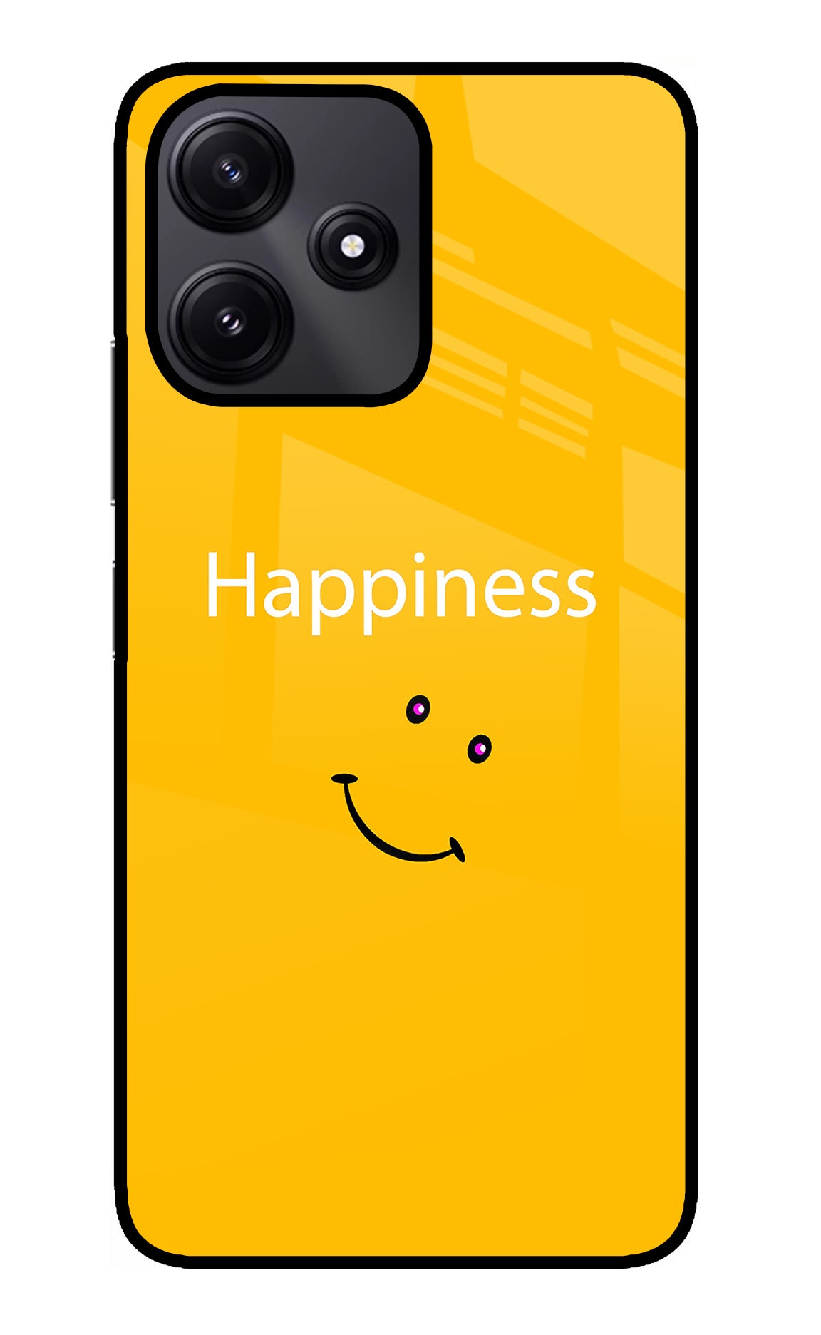 Happiness With Smiley Redmi 12 5G Back Cover