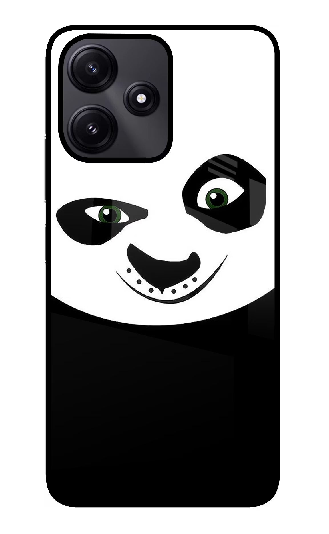 Panda Redmi 12 5G Glass Case Back Cover by Casekaro