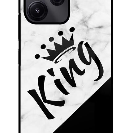 King Redmi 12 5G Glass Case Back Cover by Casekaro
