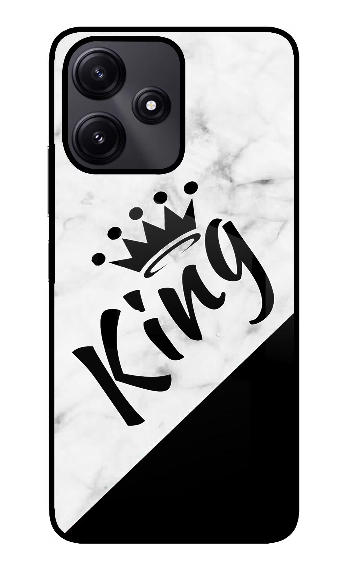 King Redmi 12 5G Glass Case Back Cover by Casekaro