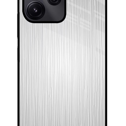 Wooden Grey Texture Redmi 12 5G Glass Case Back Cover by Casekaro