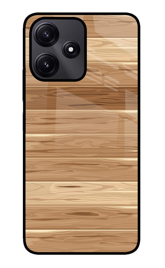 Wooden Vector Redmi 12 5G Glass Case