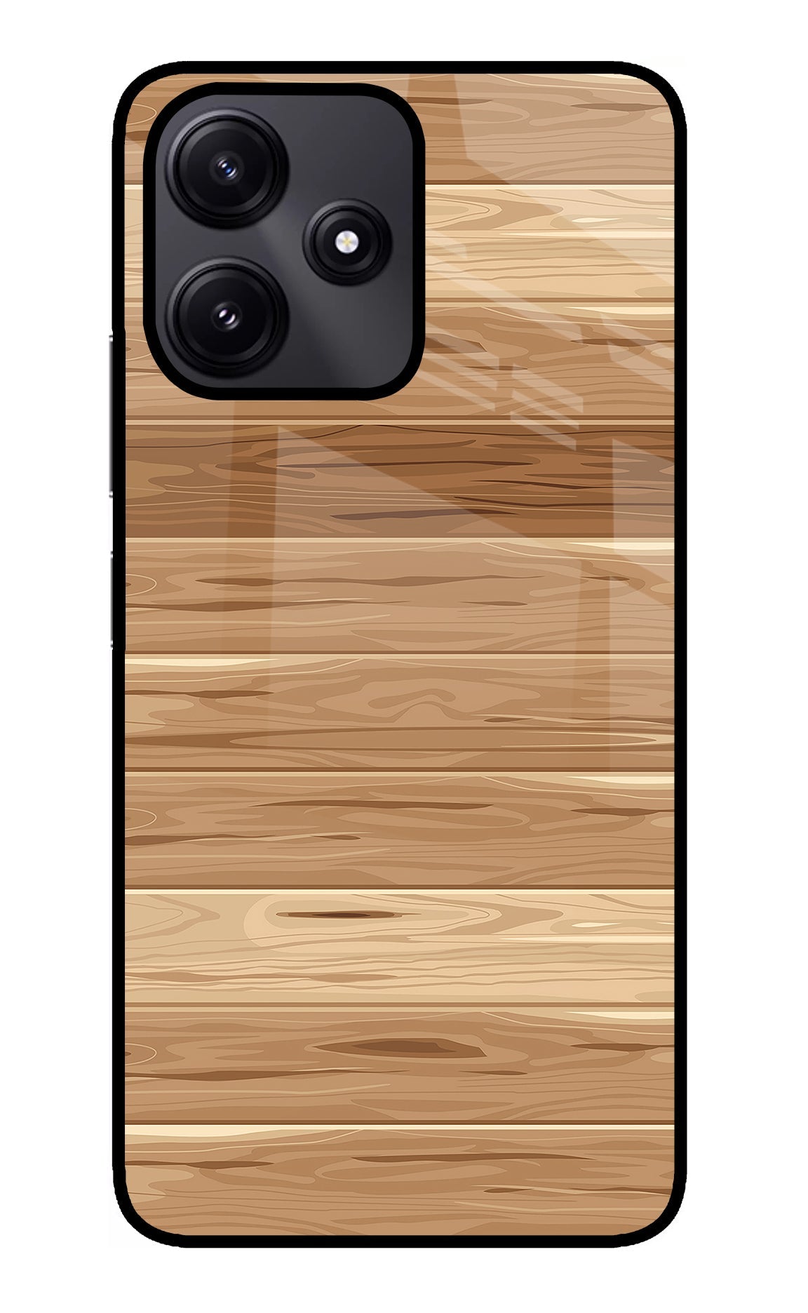 Wooden Vector Redmi 12 5G Back Cover