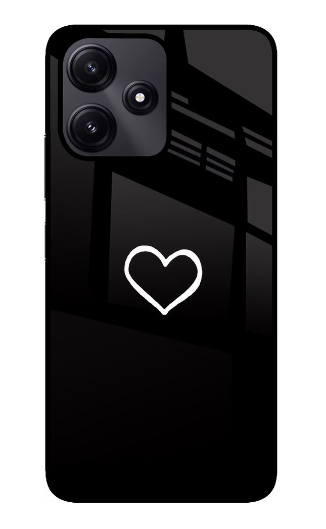 Heart Redmi 12 5G Glass Case