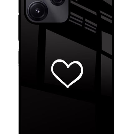Heart Redmi 12 5G Glass Case Back Cover by Casekaro