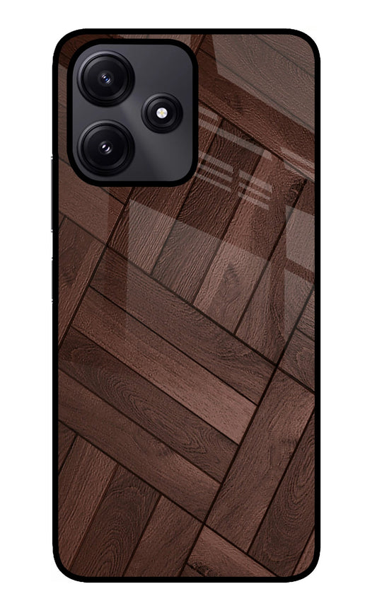 Wooden Texture Design Redmi 12 5G Glass Case