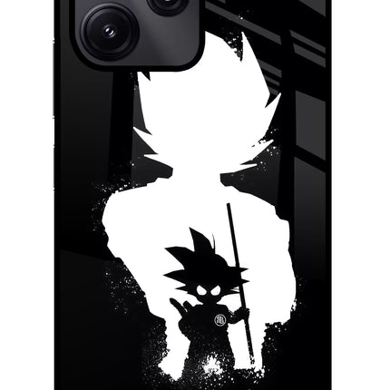 Goku Shadow Redmi 12 5G Glass Case Back Cover by Casekaro