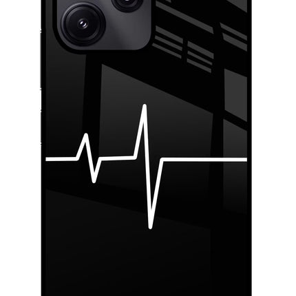 Heart Beats Redmi 12 5G Glass Case Back Cover by Casekaro