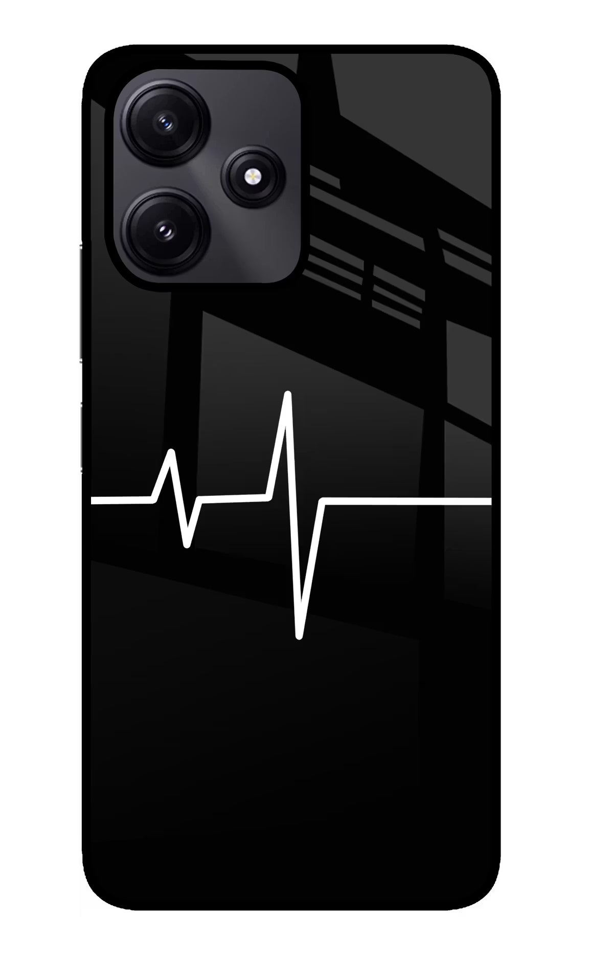 Heart Beats Redmi 12 5G Glass Case Back Cover by Casekaro
