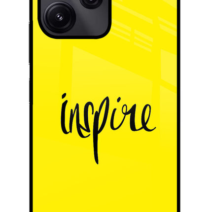 Inspire Redmi 12 5G Glass Case Back Cover by Casekaro