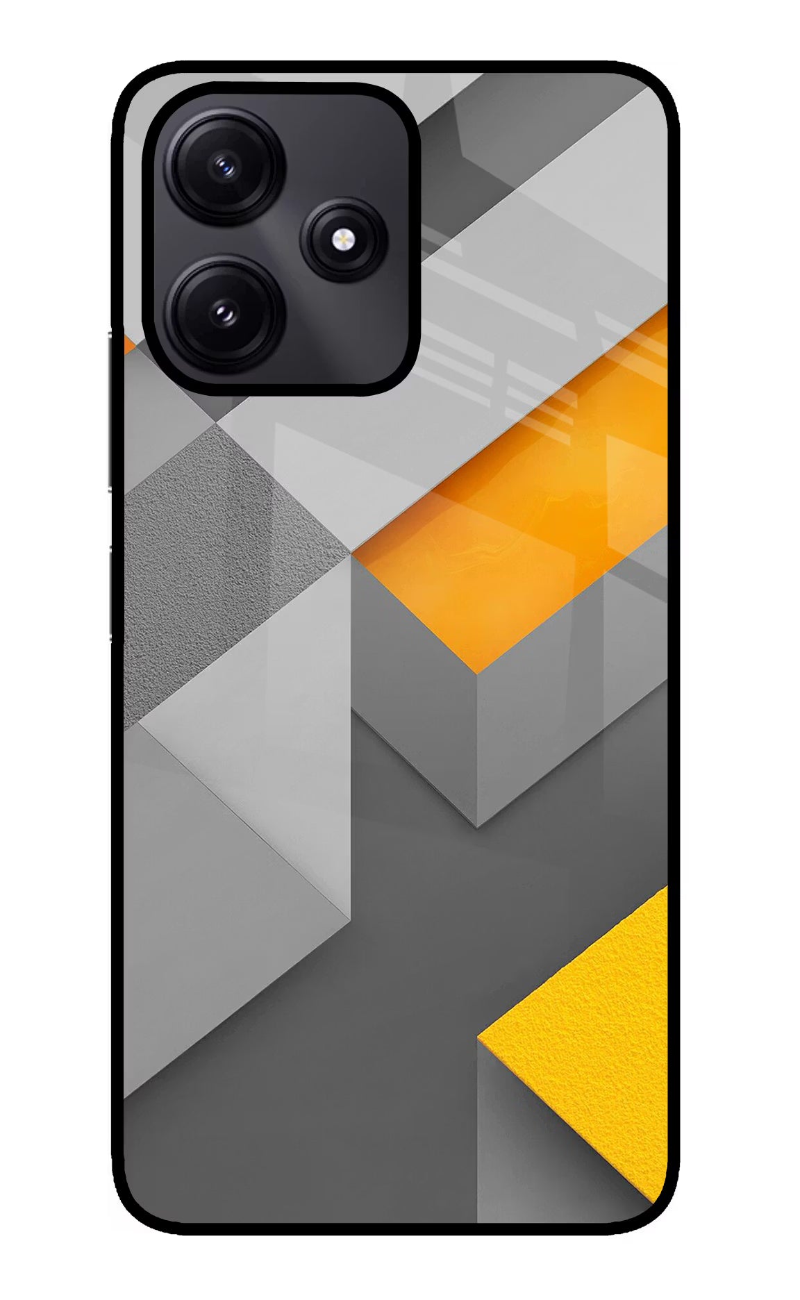 Abstract Redmi 12 5G Glass Case Back Cover by Casekaro