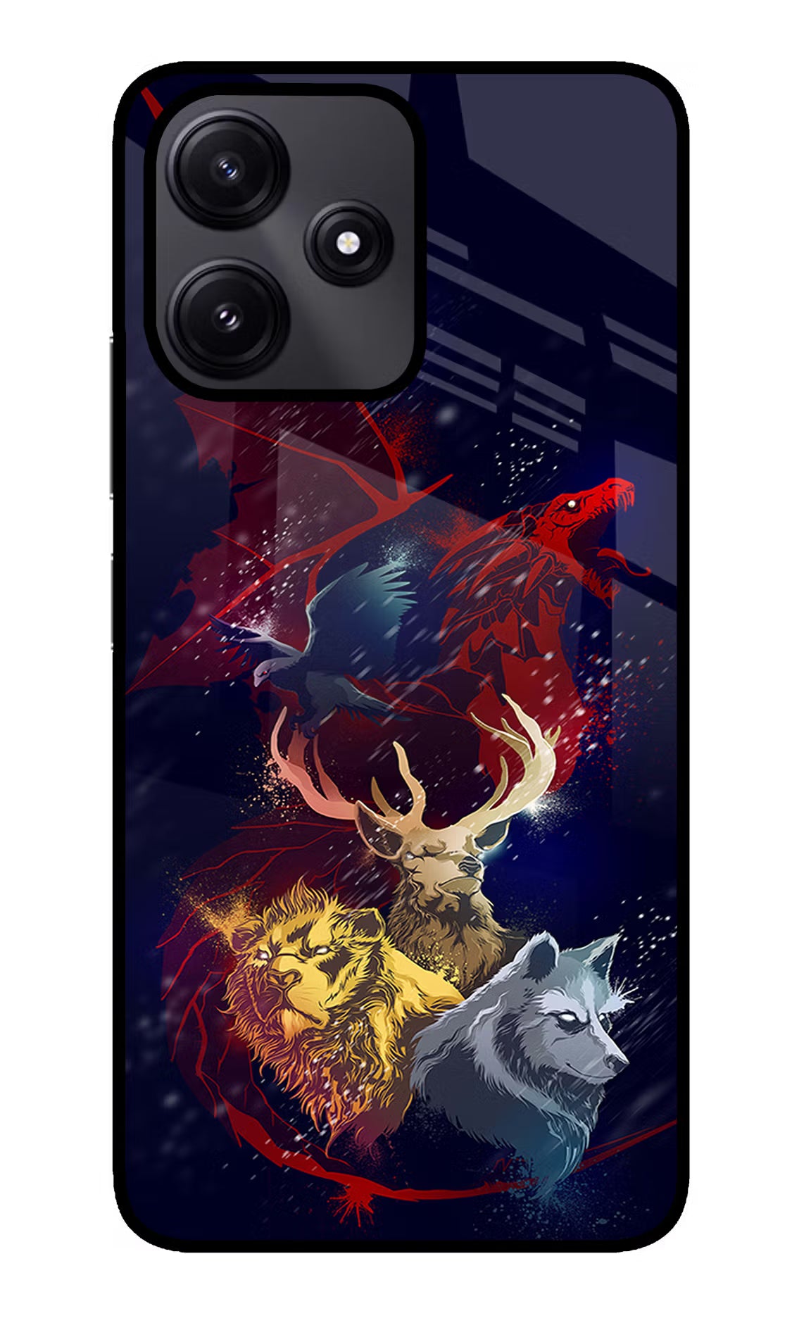 Game Of Thrones Redmi 12 5G Glass Case Back Cover by Casekaro
