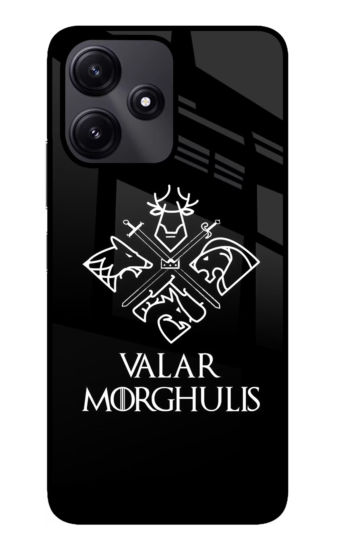 Valar Morghulis | Game Of Thrones Redmi 12 5G Glass Case Back Cover by Casekaro