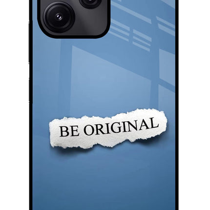 Be Original Redmi 12 5G Glass Case Back Cover by Casekaro
