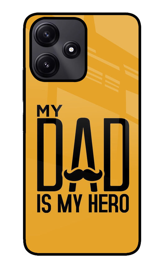 My Dad Is My Hero Redmi 12 5G Glass Case