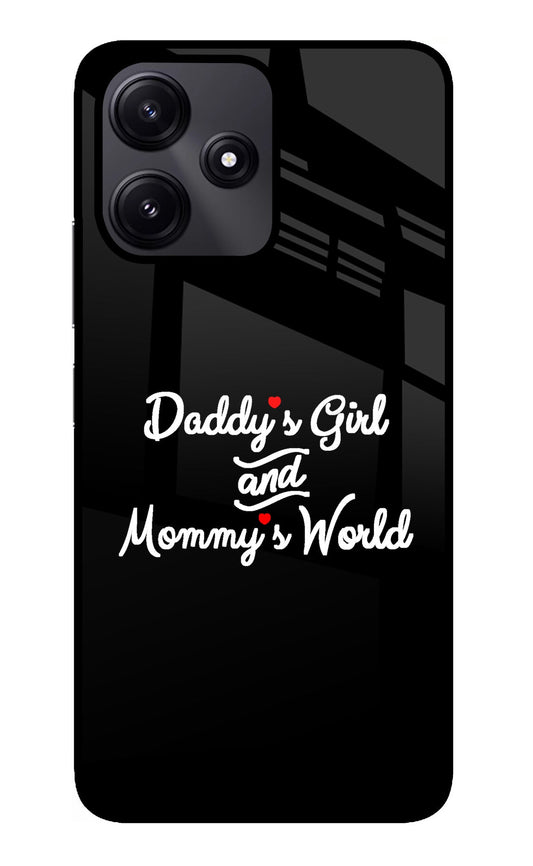 Daddy's Girl and Mommy's World Redmi 12 5G Glass Case