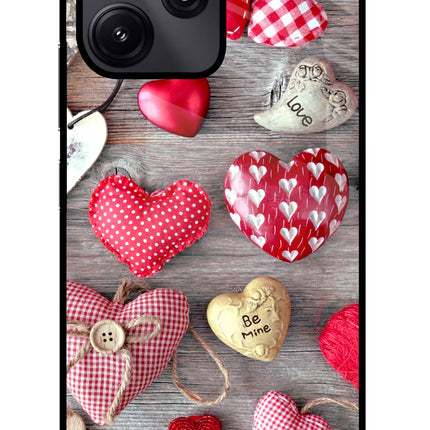 Love Wallpaper Redmi 12 5G Glass Case Back Cover by Casekaro