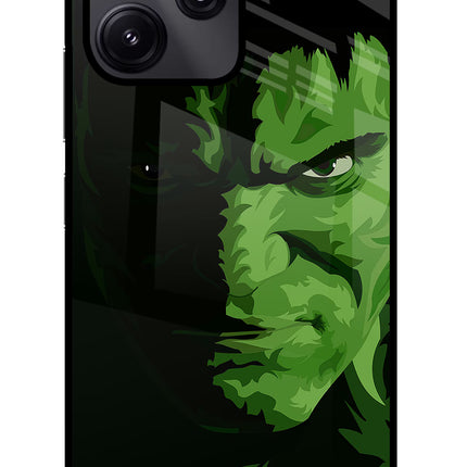 HULK Redmi 12 5G Glass Case Back Cover by Casekaro