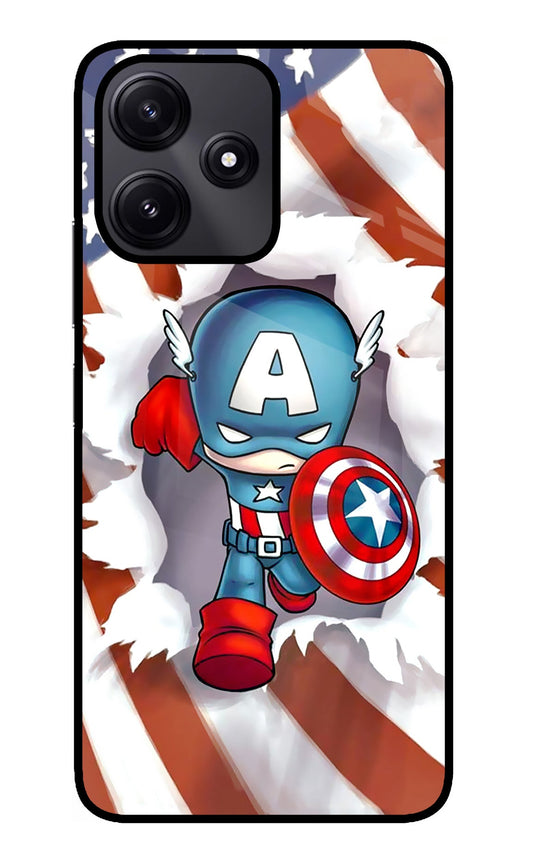 Captain America Redmi 12 5G Glass Case