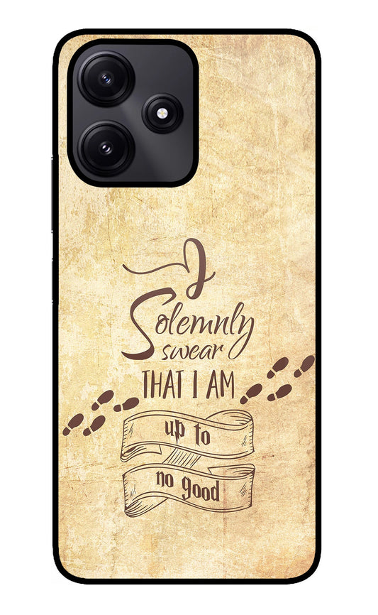 I Solemnly swear that i up to no good Redmi 12 5G Glass Case