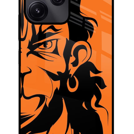 Hanuman Redmi 12 5G Glass Case Back Cover by Casekaro