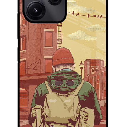 Adventurous Redmi 12 5G Glass Case Back Cover by Casekaro