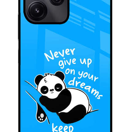 Keep Sleeping Redmi 12 5G Glass Case Back Cover by Casekaro