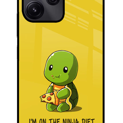 I'm on Ninja Diet Redmi 12 5G Glass Case Back Cover by Casekaro