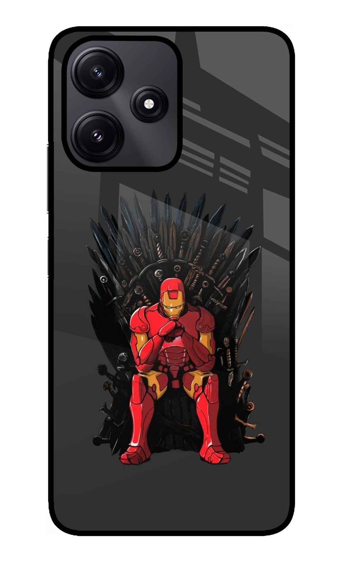 Ironman Throne Redmi 12 5G Glass Case