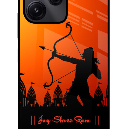 Lord Ram - 4 Redmi 12 5G Glass Case Back Cover by Casekaro