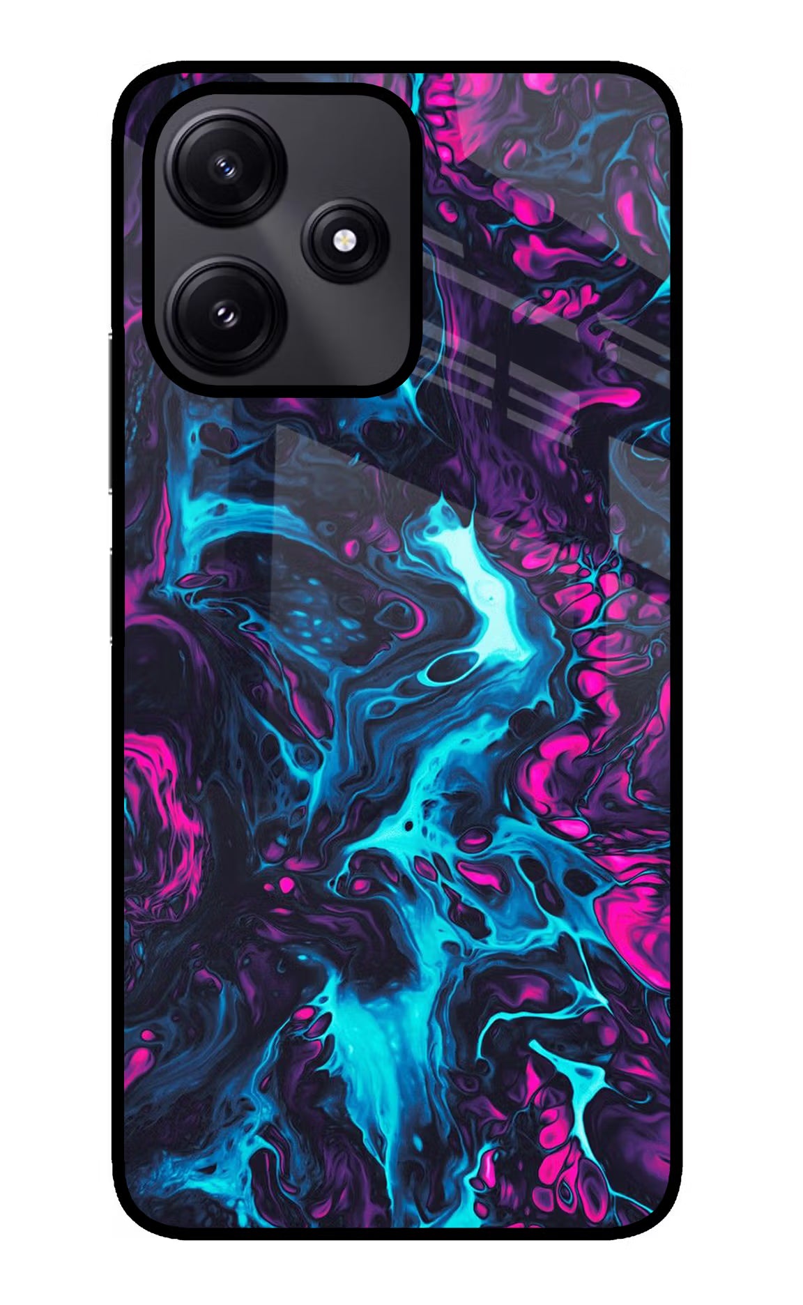Abstract Redmi 12 5G Glass Case Back Cover by Casekaro