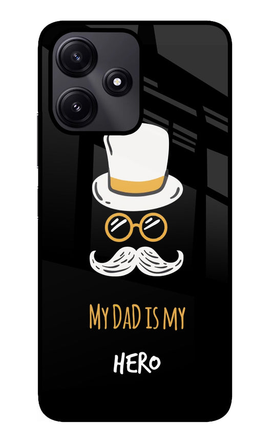 My Dad Is My Hero Redmi 12 5G Glass Case