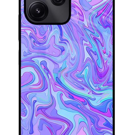 Glitter Redmi 12 5G Glass Case Back Cover by Casekaro