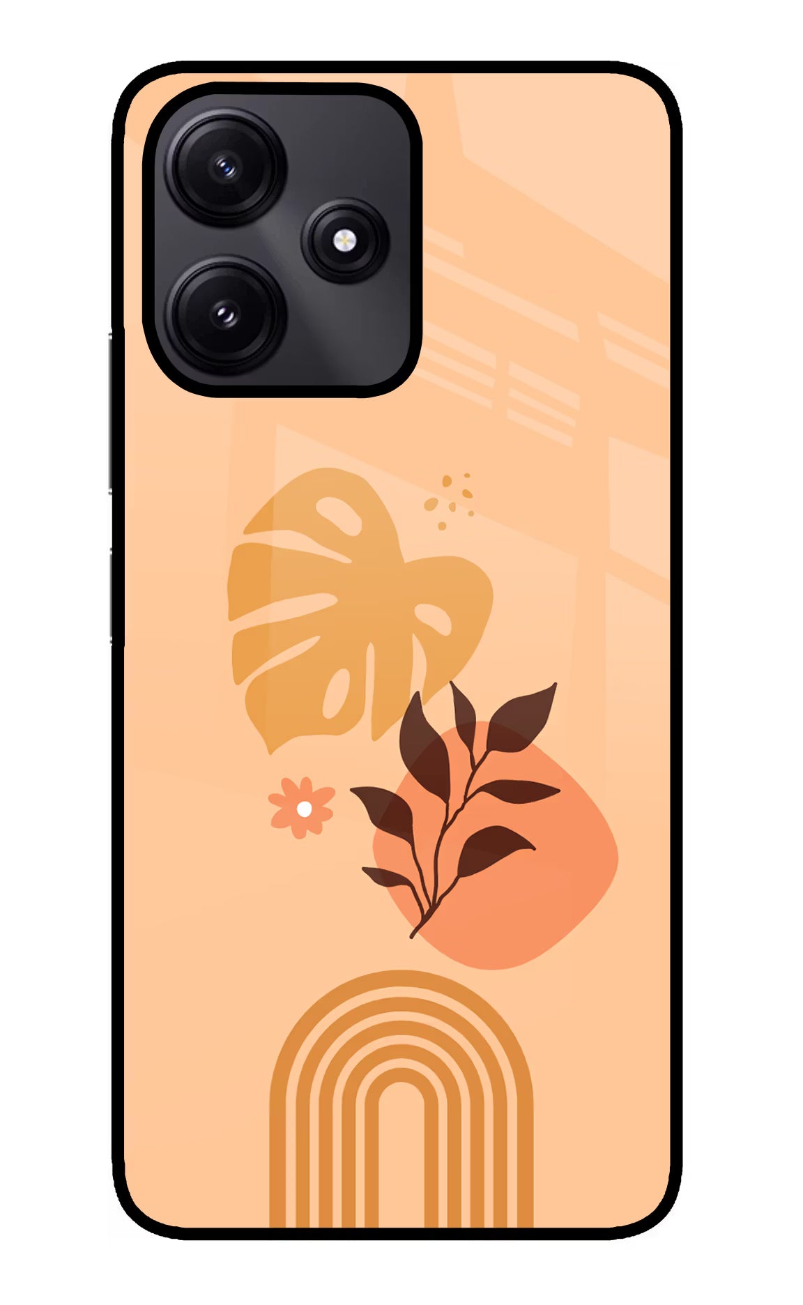 Bohemian Art Redmi 12 5G Glass Case Back Cover by Casekaro