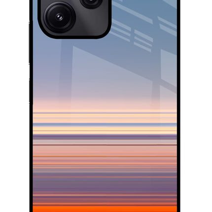 Morning Colors Redmi 12 5G Glass Case Back Cover by Casekaro