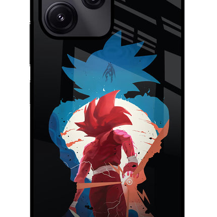 Goku Redmi 12 5G Glass Case Back Cover by Casekaro